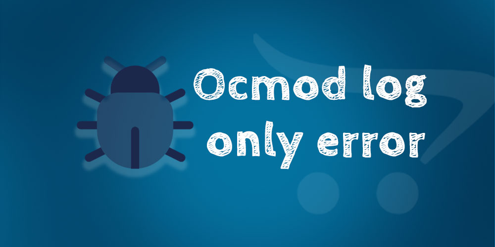  Ocmod log  only error 